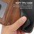 iPhone 17e / 16e Oil Skin Zipper Wallet Leather Phone Case - Brown