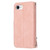 iPhone 17e / 16e Oil Skin Zipper Wallet Leather Phone Case - Pink