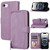 iPhone 17e / 16e Oil Skin Zipper Wallet Leather Phone Case - Purple