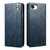 iPhone 17e / 16e Oil Wax Crazy Horse Texture Leather Phone Case - Blue