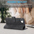 iPhone 17e / 16e Orchid Butterfly Embossed Leather Phone Case - Black