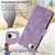 iPhone 17e / 16e Orchid Butterfly Embossed Leather Phone Case - Purple