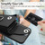iPhone 17e / 16e Organ Card Bag Ring Holder Phone Case - Black