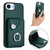 iPhone 17e / 16e Organ Card Bag Ring Holder Phone Case - Green