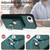 iPhone 17e / 16e Organ Card Bag Ring Holder Phone Case - Green