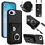 iPhone 17e / 16e Organ Card Bag Ring Holder Phone Case with Long Lanyard - Black