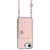 iPhone 17e / 16e Organ Card Bag Ring Holder Phone Case with Long Lanyard - Pink
