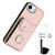 iPhone 17e / 16e Organ Card Bag Ring Holder Phone Case with Long Lanyard - Pink