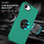 iPhone 17e / 16e PC + TPU Magnetic Phone Case with Invisible Ring Holder - Dark Green