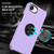 iPhone 17e / 16e PC + TPU Magnetic Phone Case with Invisible Ring Holder - Purple