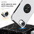 iPhone 17e / 16e PC + TPU Magnetic Phone Case with Invisible Ring Holder - Silver