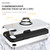 iPhone 17e / 16e PC + TPU Magnetic Phone Case with Invisible Ring Holder - Silver