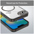 iPhone 17e / 16e PC Hybrid TPU Airbag Shockproof MagSafe Phone Case - Transparent Black
