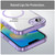 iPhone 17e / 16e PC Hybrid TPU Airbag Shockproof MagSafe Phone Case - Transparent Purple