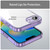 iPhone 17e / 16e PC Hybrid TPU Airbag Shockproof Phone Case - Transparent Purple