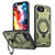 iPhone 17e / 16e PC Hybrid TPU Armor MagSafe Ring Holder Phone Case - Olive Green