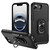 iPhone 17e / 16e Pioneer Armor Heavy Duty PC + TPU Phone Case with Holder - Black