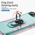iPhone 17e / 16e Pioneer Armor Heavy Duty PC + TPU Phone Case with Holder - Green+Pink