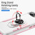 iPhone 17e / 16e Pioneer Armor Heavy Duty PC + TPU Phone Case with Holder - White+Pink
