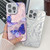 iPhone 17e / 16e Plating Texture Butterfly TPU Phone Case with Glitter Lens Film - Silver Butterflies HU6