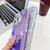 iPhone 17e / 16e Plating Texture Butterfly Wristband TPU Phone Case with Glitter Lens Film - Blue Butterflies HU3