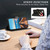 iPhone 17e / 16e PU Genuine Leather Texture Embossed Line Phone Case - Black