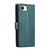 iPhone 17e / 16e PU Genuine Leather Texture Embossed Line Phone Case - Green