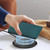 iPhone 17e / 16e RC01 Dual-Folded Magnetic Suction RFID Leather Phone Case - Dark Green