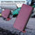 iPhone 17e / 16e RC01 Dual-Folded Magnetic Suction RFID Leather Phone Case - Violet