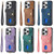 iPhone 17e / 16e Retro Card Wallet Fold Leather Phone Case with Strap - Pink
