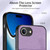 iPhone 17e / 16e Retro Card Wallet Fold Leather Phone Case with Strap - Purple