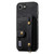 iPhone 17e / 16e Retro Cross Wristband Wallet Leather Back Phone Case - Black
