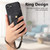 iPhone 17e / 16e Retro Cross Wristband Wallet Leather Back Phone Case - Black