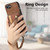iPhone 17e / 16e Retro Cross Wristband Wallet Leather Back Phone Case - Brown