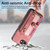 iPhone 17e / 16e Retro Cross Wristband Wallet Leather Back Phone Case - Pink