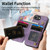 iPhone 17e / 16e Retro Leather Zipper Wallet Back Phone Case - Purple