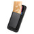 iPhone 17e / 16e Retro Magsafe Card Bag PU Back Cover Phone Case - Black