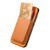 iPhone 17e / 16e Retro Magsafe Card Bag PU Back Cover Phone Case - Yellow