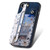 iPhone 17e / 16e Retro Painted Zipper Wallet Back Phone Case - Blue