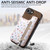 iPhone 17e / 16e Retro Painted Zipper Wallet Back Phone Case - Brown