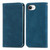 iPhone 17e / 16e Retro Skin Feel Magnetic Leather Phone Case - Blue
