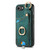 iPhone 17e / 16e Retro Skin-feel Ring Card Bag Phone Case with Hang Loop - Green