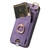 iPhone 17e / 16e Retro Skin-feel Ring Card Bag Phone Case with Hang Loop - Purple