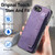iPhone 17e / 16e Retro Wristband Holder Leather Back Phone Case - Purple