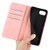 iPhone 17e / 16e Retro-skin Magnetic Suction Leather Phone Case - Pink