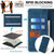 iPhone 17e / 16e RFID Anti-theft Brush Magnetic Leather Phone Case - Blue