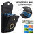 iPhone 17e / 16e Rhombic Texture Card Bag Phone Case with Long Lanyard - Black