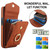 iPhone 17e / 16e Rhombic Texture Card Bag Phone Case with Long Lanyard - Brown