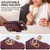 iPhone 17e / 16e Rhombic Texture Card Bag Phone Case with Long Lanyard - Wine Red