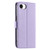 iPhone 17e / 16e Ring Buckle Rhombic Leather Phone Case - Purple